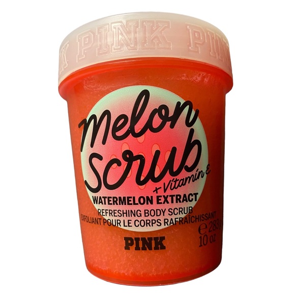 Pink by VS Melon Scrub Exfoliating Shower Smoothing Extracts 10 Oz 🆕 - Picture 3 of 4